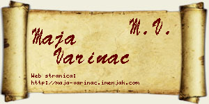 Maja Varinac vizit kartica